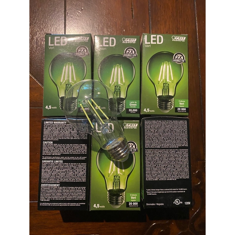 Dimmable‎ Clear Green LED Bulbs